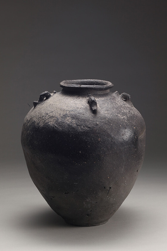 64cm 振り分け 四耳壺 大壺ライト 薩摩島津家紋 店舗什器インテリア  